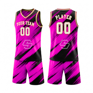 Ensemble de maillots de basket-ball personnalisés par sublimation, uniforme pour adultes pour l'entraînement et les matchs, uniforme de basket-ball de qualité supérieure, maillot 100% polyester - Product Image 2