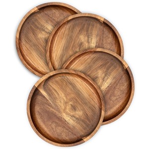 Platos de Servir de Madera de Acacia Hechos a Mano al por Mayor |   Moradabad, India - Product Image 4