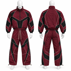 Manufacture High Quality Zip up Windbreaker Sets Track Suit Jogger Custom Logo <b>Nylon</b> <b>Tracksuits</b> for <b>Men</b> - Product Image 5