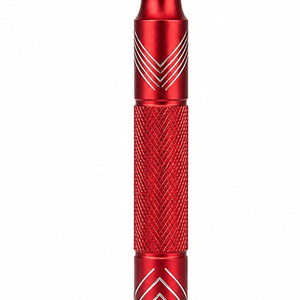 Rasoir de sécurité à double lame rouge, manche en acier inoxydable avec poignée en caoutchouc pour hommes, usage en salon de coiffure - Product Image 5