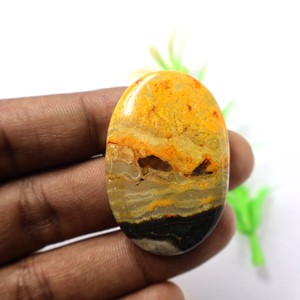 Gorgeous Bumble Bee Jasper Gemstone Flat <b>Back</b> Mix Shape For Customize Size Loose Bumble Bee Jasper Cabochon At Wholesale Price - Product Image 2
