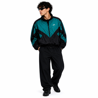 Vestes de sport unisexes en nylon rétro color block personnalisables pour hommes, coupe-vent léger à fermeture éclair, style streetwear, fournisseur de vêtements d'extérieur.