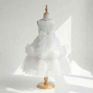 Vestido de Fiesta sin Mangas para Niñas de 4 a 8 Años, Estilo Princesa de Verano, Venta al por Mayor de Fábrica - Product Image 3