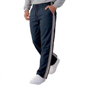 Men's Black Corduroy Wide Leg Pants <b>Elastic</b> Waist Drawstring Casual Loose Fit Straight Leg With Side Pockets Autumn Wear - Product Image 5