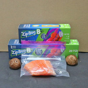 Sac alimentaire durable à double fermeture éclair pour la transformation et la distribution des aliments, assurant une fermeture solide et une protection contre les fuites - Product Image 3