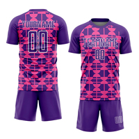 Nuevo Uniforme de Fútbol de Manga Corta Transpirable de Talla Grande, de Alta Calidad, con el Último Diseño, 100% Poliéster, Personalizable