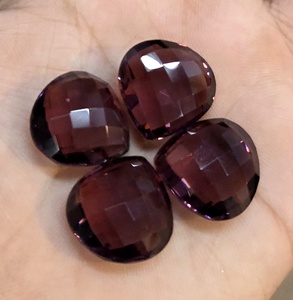 Kunzite rose, quartz hydro, pierre synthétique en vrac, forme de cœur, taille 21x20x10 mm, qualité excellente, idéal pour la fabrication de bijoux - Product Image 2