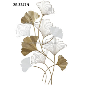 Décoration murale abstraite en toile de luxe moderne, décoration murale en métal tendance pour la décoration du salon du Nouvel An - Product Image 1