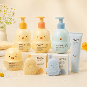 Baby Shampoo <b>Bottle</b> Chick Shape PE PP <b>200ml</b> Butter Yellow Lotion Pump Custom Color Liquid Soap Packaging Vietnam Manufacturer - Product Image 4