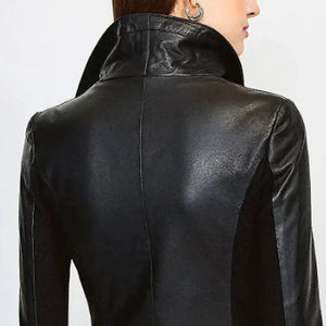 Custom Outdoor Autumn Winter Female <b>Jackets</b> Women <b>Leather</b> <b>Jacket</b> Slim Fit Casual Design <b>Long</b> Sleeve Ladies <b>Leather</b> <b>Jacket</b> - Product Image 5