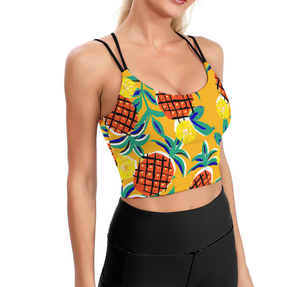 Sujetador Deportivo Personalizado con Estampado por Sublimación, Top Corto para Fitness, Bralette de Doble Tirante, Sujetador Deportivo de Alto Impacto, Secado Rápido - Product Image 6