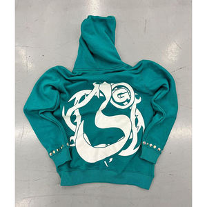 Streetwear surdimensionné personnalisé unisexe pull à capuche graphique brodé pour l'hiver en vrac en gros avec impression du logo OEM - Product Image 4