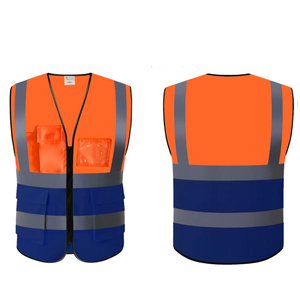 Premium Quality Windproof Polyester Hi Visibility Safety Vest Reflective <b>Stripes</b> Workwear Unisex Protective Clothing Needle - Product Image 2