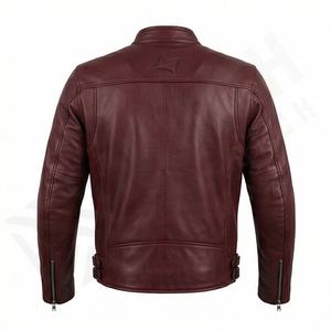 Chaqueta de Motociclista de Cuero Genuino para Hombre de la Mejor Calidad, Nueva Colección de Invierno, Chaquetas de Motocicleta con Protecciones Desmontables Personalizadas - Product Image 2
