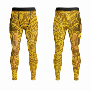 Customized Color & Size Compression Leggings Custom Printed Logo Sports Tights High Stretch Gym Workout Running Fitness Pants - Product Image 3