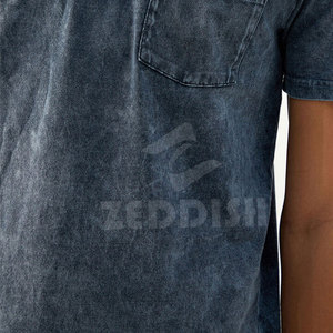 Fabricant pakistanais de t-shirts pour hommes en tissu délavé à l'acide, service OEM, vêtements décontractés pour hommes, t-shirts délavés à l'acide - Product Image 6