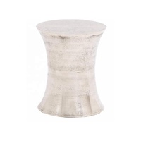 Table d'appoint en aluminium martelé finition cuivre support de plante de maison moderne Table de salon et tabouret meubles en métal Table en métal
