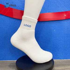 Chaussettes courtes personnalisées avec logo, rayées blanches, respirantes, tricotées pour adultes, usage quotidien décontracté - Product Image 6