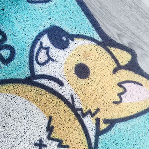 Alfombras modernas Coil, alfombra de rompecabezas con diseño de perro Corgi de dibujos animados para coche, antideslizante y que elimina el polvo - Product Image 2