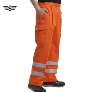Pantalones de Trabajo de Seguridad Reflectantes de Alta Visibilidad Premium para Hombre, Pantalones de Trabajo Resistentes para la Construcción Industrial - Product Image 2