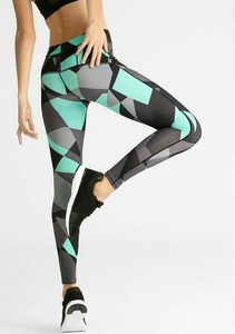 Leggings pour femmes sur mesure, de haute qualité, respirants, écologiques, taille mi-haute, pour le sport et le yoga, en Spandex/Polyester, fournis directement par l'usine - Product Image 5