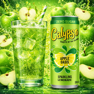 Calypso Sparkling Lemonade 330ml Boisson Citronnée Rafraîchissante Qualité Supérieure Importée Boisson Non Alcoolisée Idéale pour les Fêtes Estivales Bouteille UKPro - Product Image 5