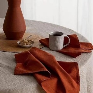 Servilletas de Tela de Algodón Hechas a Mano, Cuadradas, de 16x16 Pulgadas, al por Mayor, ODM OEM, Personalizables, Resistentes a las Arrugas, Reutilizables, de Lujo y Ecológicas - Product Image 3