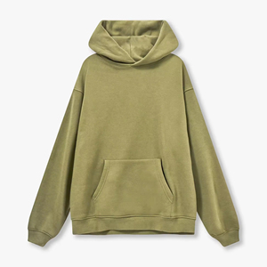 Sweat à capuche pour homme de qualité supérieure, brodé, effet délavé, séchage rapide, logo personnalisé, style streetwear, 100% coton molletonné - Product Image 3