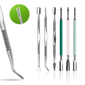 ที่ดันหนังกำพร้าเล็บสแตนเลสสตีลแบบมืออาชีพ พร้อมโลโก้ OEM ตามสั่ง - Product Image 3