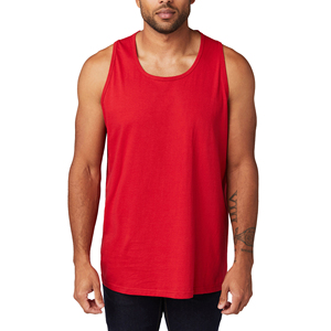 Camiseta Deportiva sin Mangas de Algodón con Logotipo Personalizado al por Mayor para Hombre, Ropa de Gimnasio para Entrenamiento, Unisex - Product Image 1