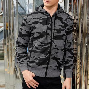 Custom French Terry Baggy <b>500</b> <b>Gsm</b> Camouflage Jacket Zipper Camo Oversized Zip up Heavyweight <b>Hoodie</b> Manufacturer - Product Image 1