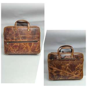 Elegante Maletín para Portátil de Cuero Genuino Ejecutivo, Gran Capacidad, Ecológico, Portátil, Resistente, con Correas de Hombro, para Oficina y Viajes - Product Image 2