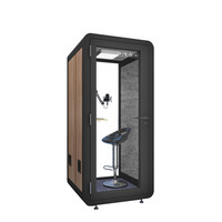 Cabine acoustique personnelle en tissu insonorisé, légère, portable, facile à installer, avec cadre en acier moderne, cloisons insonorisées mobiles