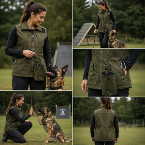 Nuevo Chaleco de Entrenador de Perros K9 Personalizado 2026, Reversible, Transpirable, Impermeable, con Cremallera, Multifuncional, Unisex, para Exteriores, de Poliéster - Product Image 3