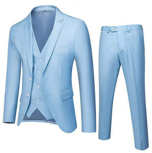 Traje de Negocios de 3 Piezas al por Mayor, Blazer y Pantalón para Hombre, Color y Talla Personalizables, Trajes de Negocios 2027 - Product Image 3