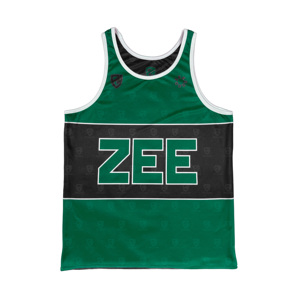 Maillot de basket-ball personnalisé brodé avec impression numérique par sublimation, en maille polyester, pour jeunes, réversible, sans manches - Product Image 5