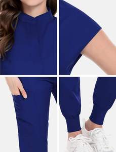 Ensemble de Blouses Médicales Professionnelles Unisexe pour Médecins, Infirmières, Hôpitaux – Uniforme Chirurgical avec Pantalon Jogger et Haut – Logo Personnalisé – Vente en Gros - Product Image 5