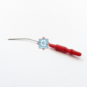 Tube en acier inoxydable Zoellner de couleur rouge, matériau non magnétique, instrument chirurgical d'aspiration ORL - Product Image 2