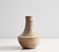 Vase de table en bois de manguier fait main, écologique et durable, avec étiquette personnalisée, tendance 2025, de haute qualité, unique, moderne, décor festif