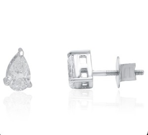 Pendientes de Oro con Diamantes Naturales para Mujer, Corte Brillante Redondo, Elegantes para Bodas, Aniversarios, Fiestas, Regalo de Joyería - Product Image 6