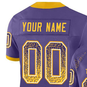 Maillot de football américain personnalisé par sublimation 100 % polyester, uniforme d'équipe décontracté sur mesure, vêtements imprimés pour joueurs professionnels - Product Image 3