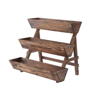 Bac à légumes surélevé en bois naturel pour extérieur, idéal pour patio et balcon, fabriqué au Vietnam - Product Image 2