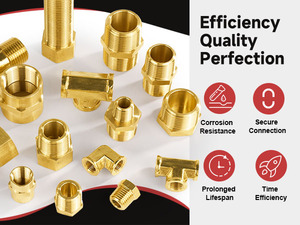 Écrou fileté en laiton personnalisé de haute qualité, finition polie, application sanitaire, marque AOL - Product Image 6