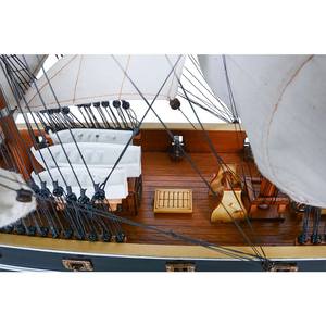 OMH-Maquette bateau cutty sark de 80cm, réplique rustique en bois de cèdre, voiles incurvées, technique nautique, mur peint du Vietnam - Product Image 5