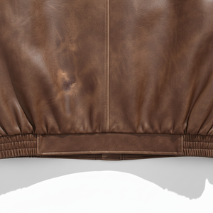 Veste en cuir véritable tendance avec capuche amovible, vestes en cuir personnalisées - Product Image 4