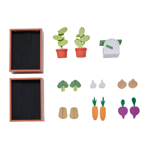 Juguete de puesto de mercado de madera MDF ecológico para niños con toldo, báscula, pizarra y contenedores de almacenamiento para juego de rol - Product Image 3