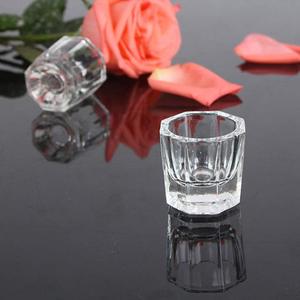 Bol en verre transparent pour liquide acrylique, monomère et poudre pour nail art - Product Image 2