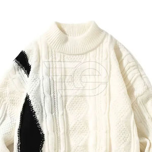 Pulls pour hommes, pull tricoté décontracté et chaud à manches longues, col rond, doux, léger et confortable, vêtements d'hiver pour hommes - Product Image 6