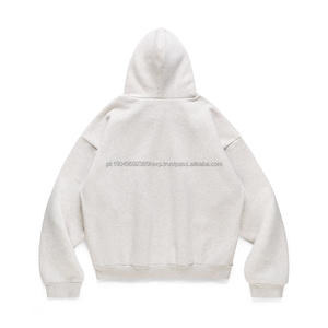 H5516 Otoño Invierno Nuevos Estilos Venta al por Mayor Sudaderas Personalizadas Vintage con Bolsillo Lateral Grande para Hombre Sudaderas Extra Grandes - Product Image 2