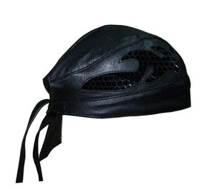 Durag unisexe HMB-901M en cuir gaufré, foulard bandana, pour le sport, les activités de plein air, le cyclisme, les voyages, les tenues décontractées - pour adultes - Product Image 3